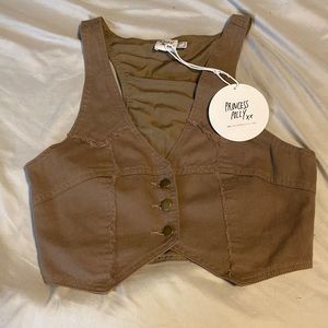 NWT Princess Polly button up vest